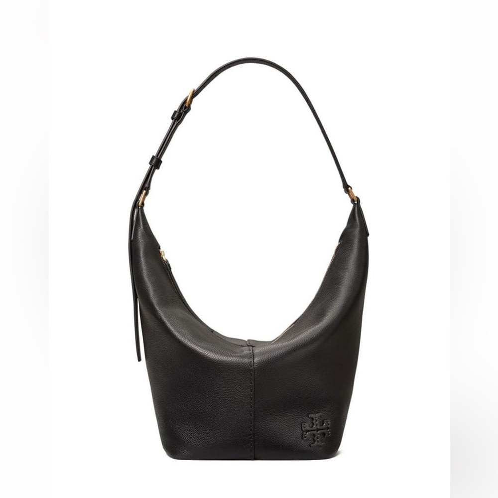 Tory Burch McGraw black leather handbag